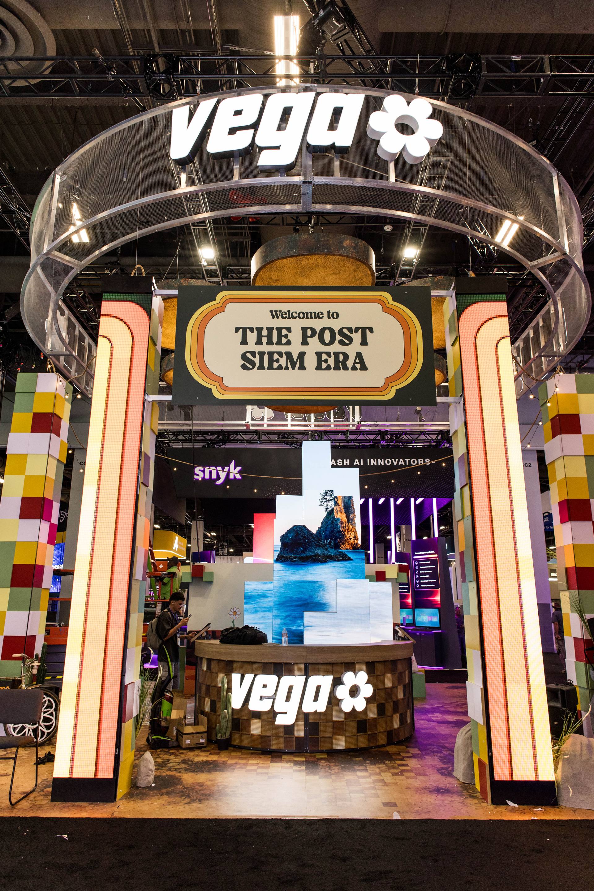 booth ready before the doors open
